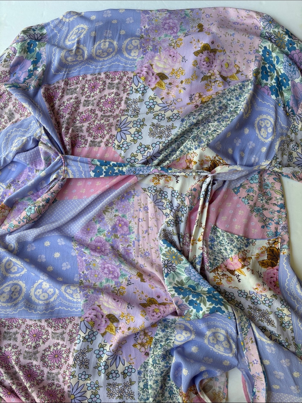 Spell Gypsy Collective Cha Cha Maxi Robe S/M Duster Coverup Lounge Long Pastel - Picture 8 of 17